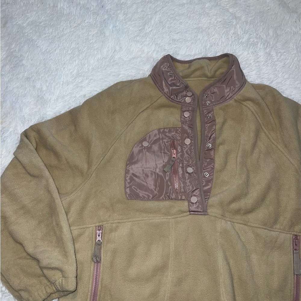 Hit the Slopes inspired Fleece Sweatshirt Jacket size XL